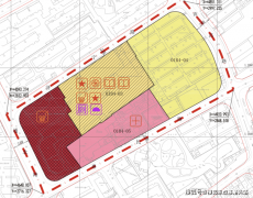 延续了原市房现代简练、过街楼粉饰艺术气概特 